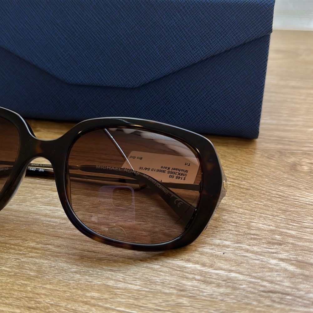 Brand New Michael Kors Womens brown /Gold Sunglasses MK 2065 Carmel Size 54/18 - Picture 2 of 8